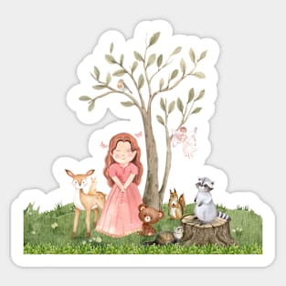 The Girl Who Lived in the Woods Sticker